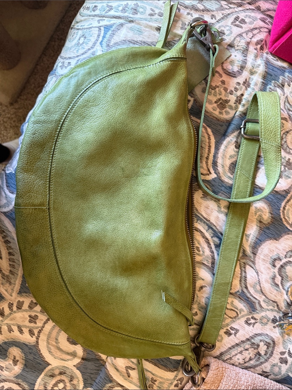 Latico - Green Leather Crossbody Bag
